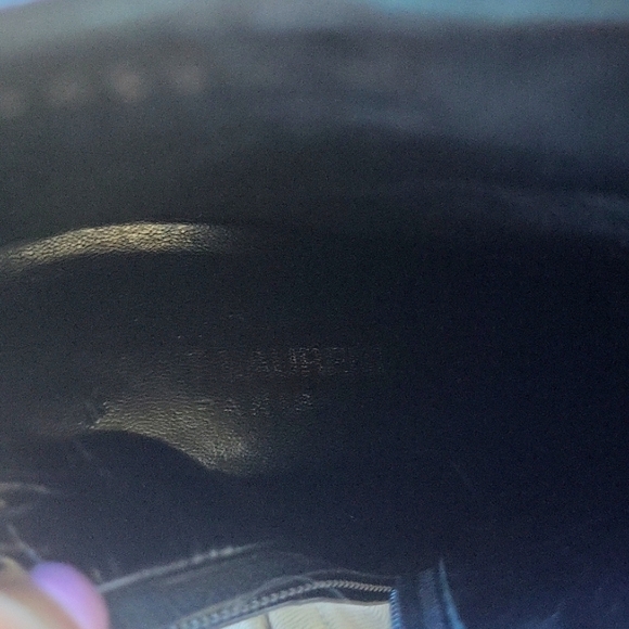 SAINT LAURENT Fetish lace up Textured-leather Ankle Boots - Picture 8 of 16